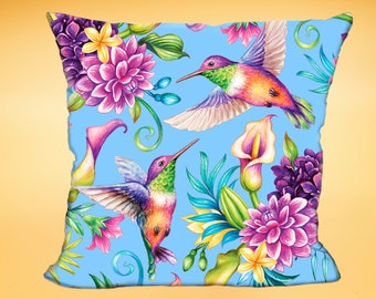 Hummingbirds decorative waterproof cushion