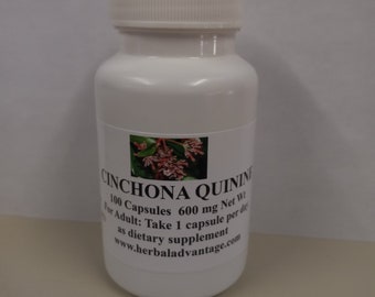 CINCHONA QUININE 100 Capsules 600 MG Premium Quality