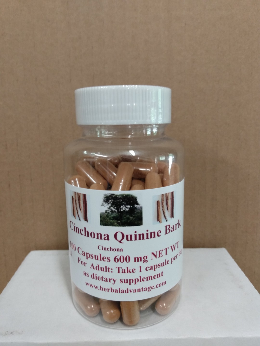 Cinchona Quinine Bark 100 CAPSULES 600 MG Natural Supplement - Etsy