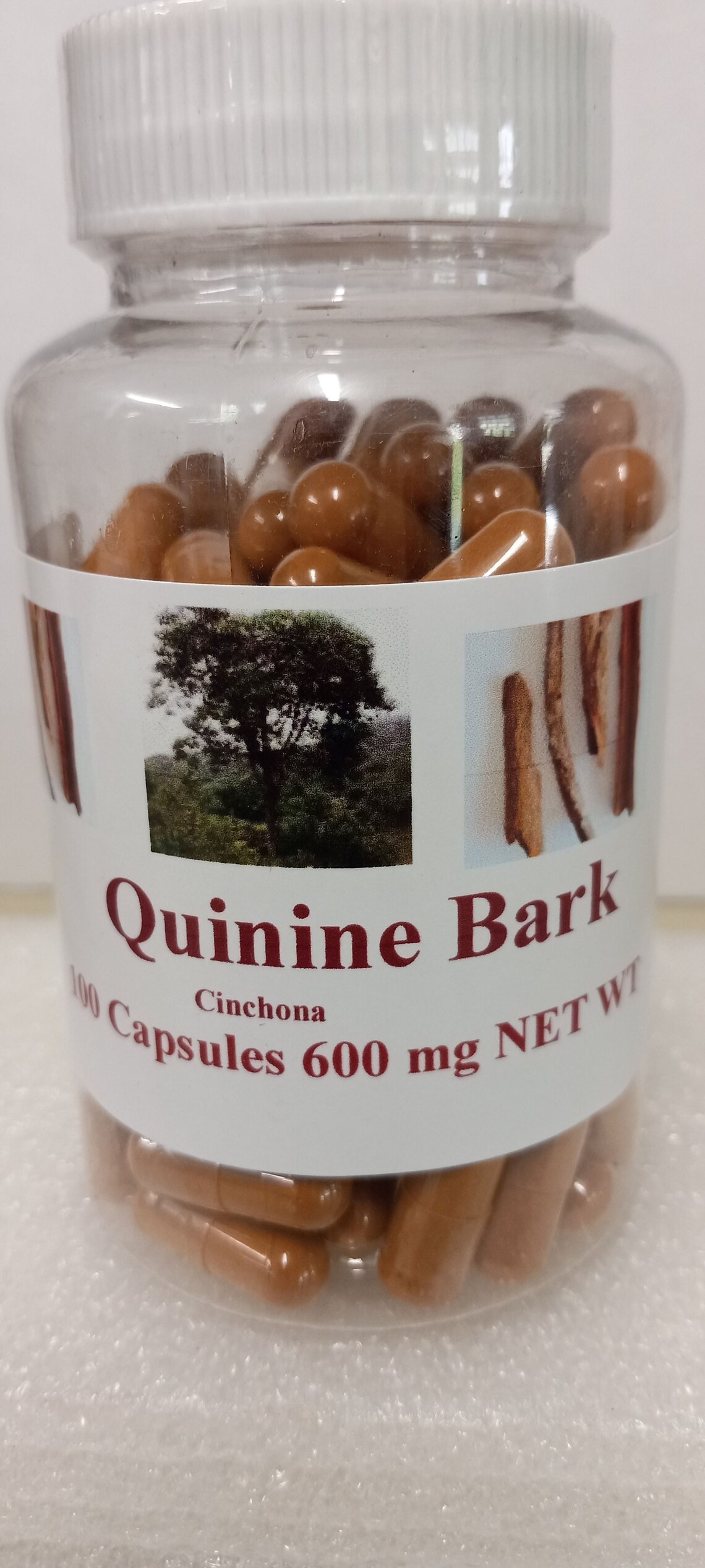 QUININE BARK Cinchona Officionalis 100 Capsules 600mg as Herbal Supplement Etsy