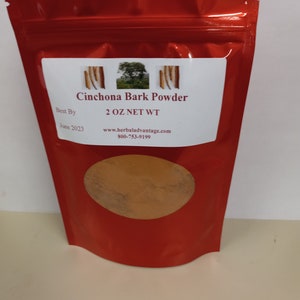 Cinchona Bark Powder  2 OZ PREMIUM QUALITY  Healthy Tonic