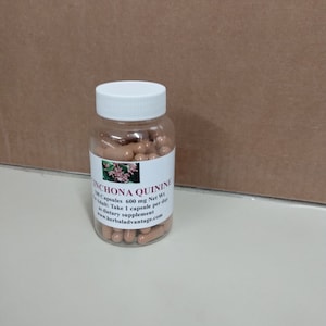 CINCHONA QUININE BARK 100 Capsules 600mg Healthy and Wellness Supplement