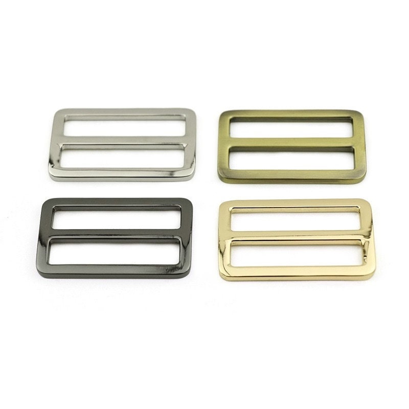 Double Loop Metal Strap Slider Rectangle Buckles 1 5/8 Inches Etsy