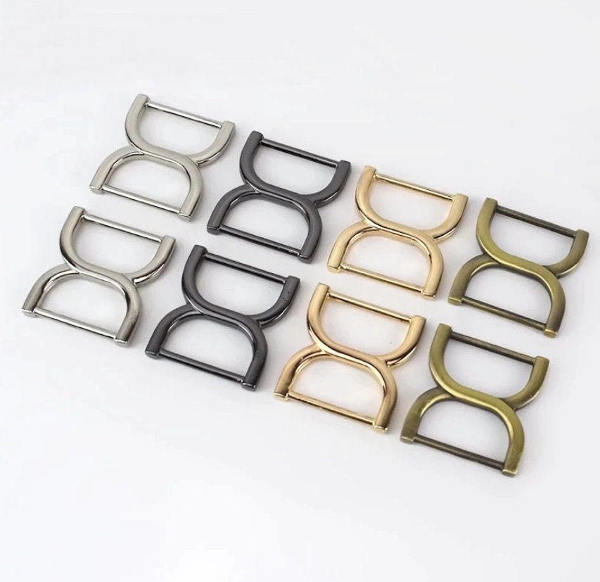 Metal Strap Slider Rectangle Buckles 1 10pcs Gold Silver Etsy