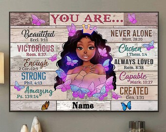 Black Girl Poster Black Girl Mental Health Poster Wall Art Decor No Frame