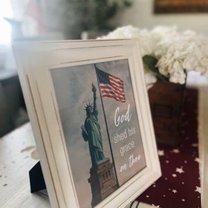 God Shed His Grace On Thee Art Print Americana Decor