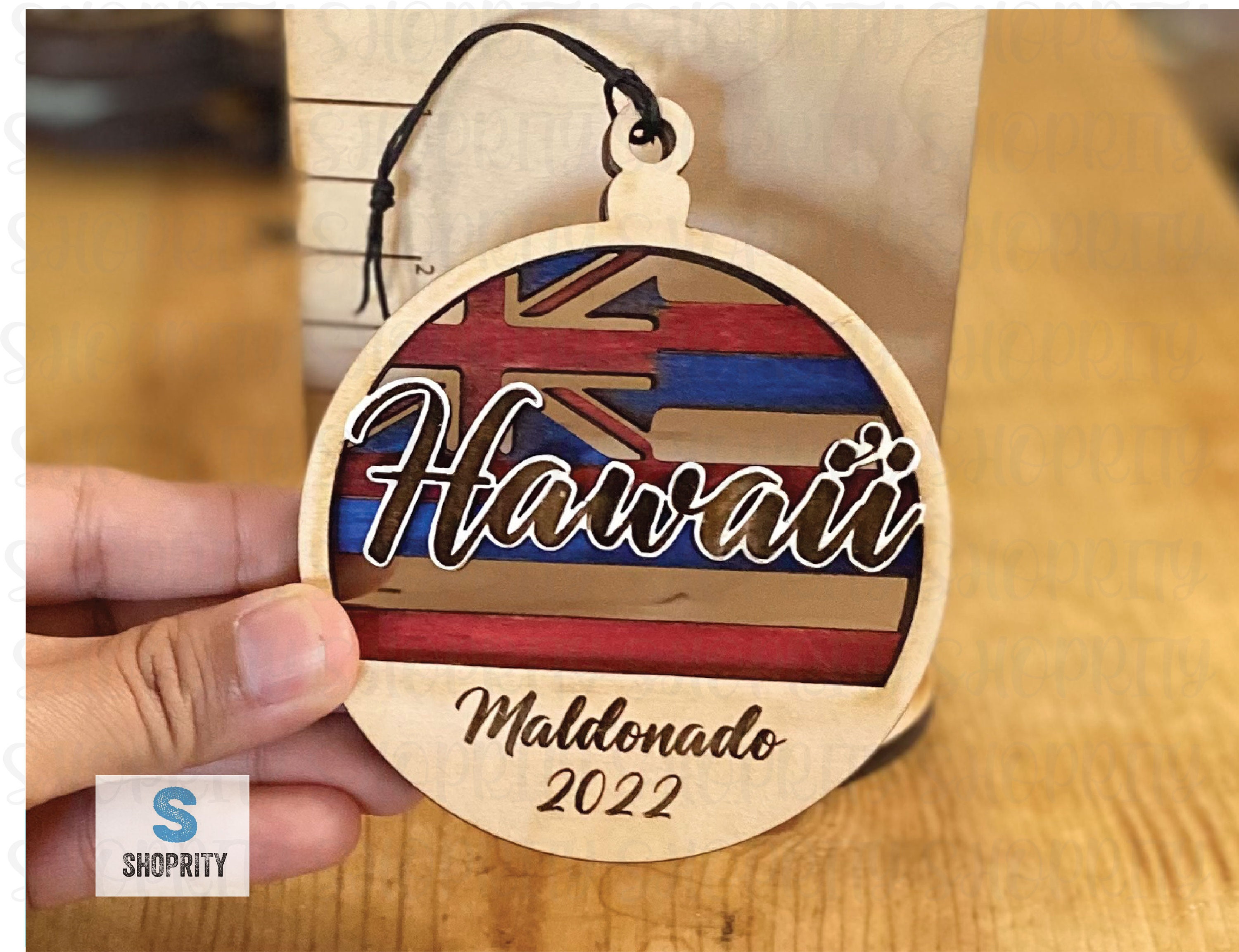 Hand-painted Hae Hawaii Ornament | Personalized Hawaiian Christmas ...
