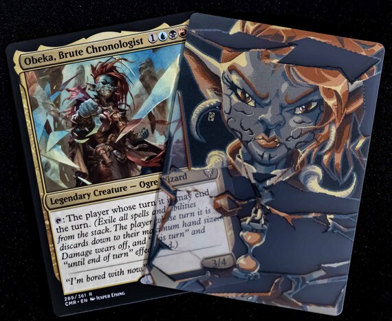 mtg obeka commander deck Obeka, Splitter of Seconds COMMANDER DECK Extra Upkeeps Grixis MTG Custom  EDH