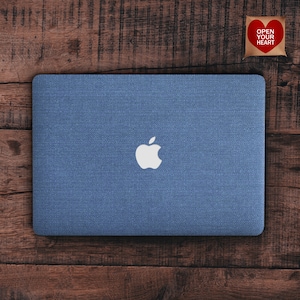 Sky Blue Macbook Hard Case voor Macbook Air 11/13 Pro 13/15/16 Macbook Cover textiel textuur Laptop hardshell Air 13 2018 Pro Retina 13 2019