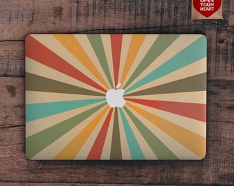 Retro Hartschale Macbook Fall Bunte Streifen Macbook Fall Vintage Macbook Pro 13 16 Air 13 2020 Pro 15 Macbook 12 Minimalismus