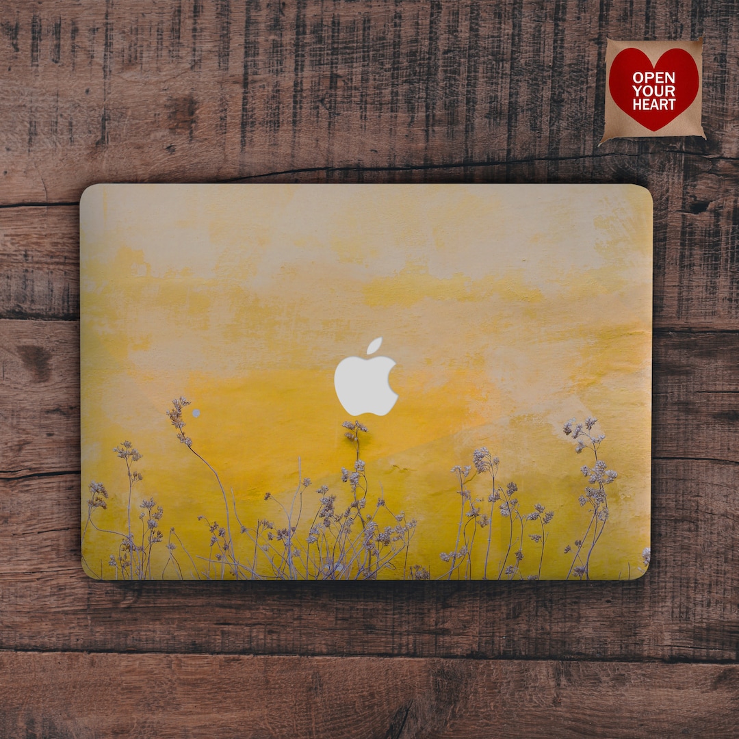 Yellow MacBook Case MacBook Pro 13 2020 Flowers MacBook Pro 16 Hard