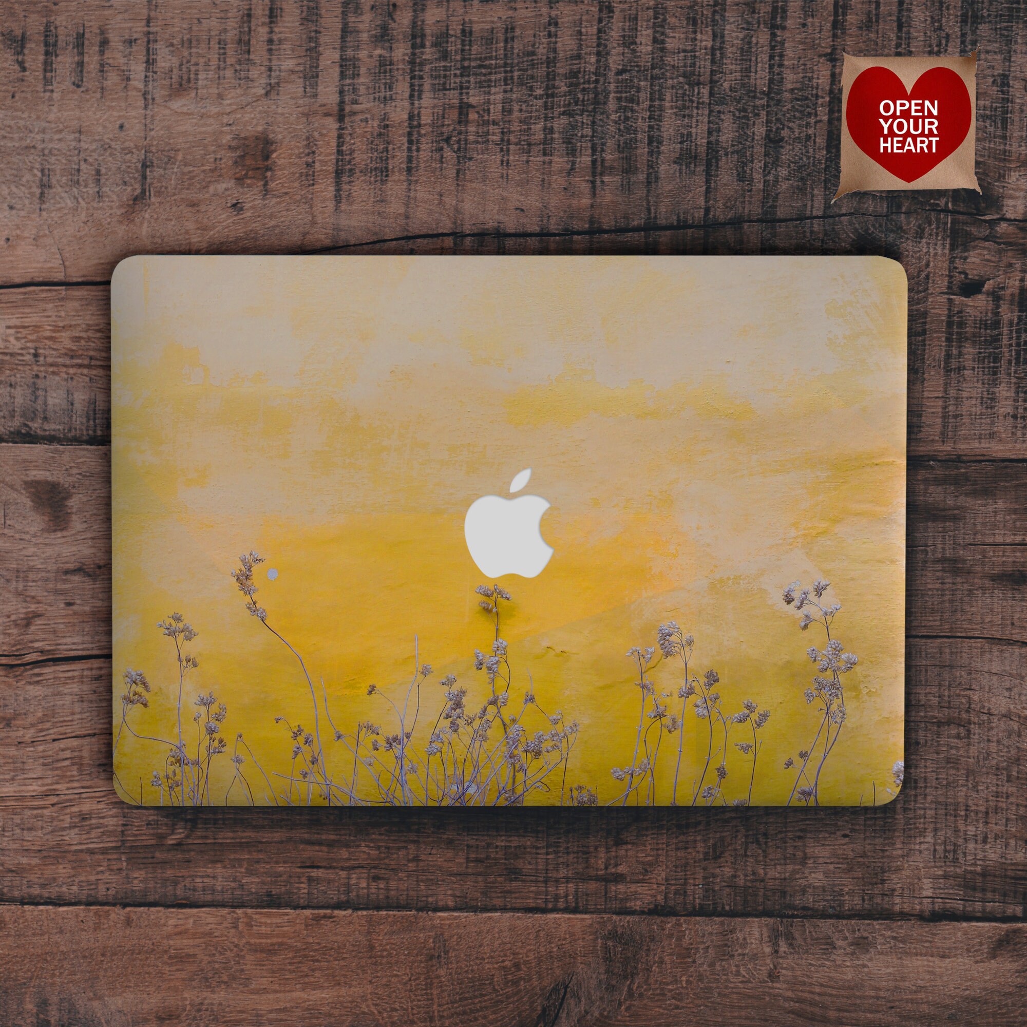 Yellow MacBook Case MacBook Pro 13 2020 Flowers MacBook Pro