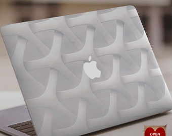 Modern Geometric MacBook case,White MacBook cover,Pro13 MacBook case, Air13 2018 MacBook case Hard case, A2179 A2337 A1708 Macbook12 Cover