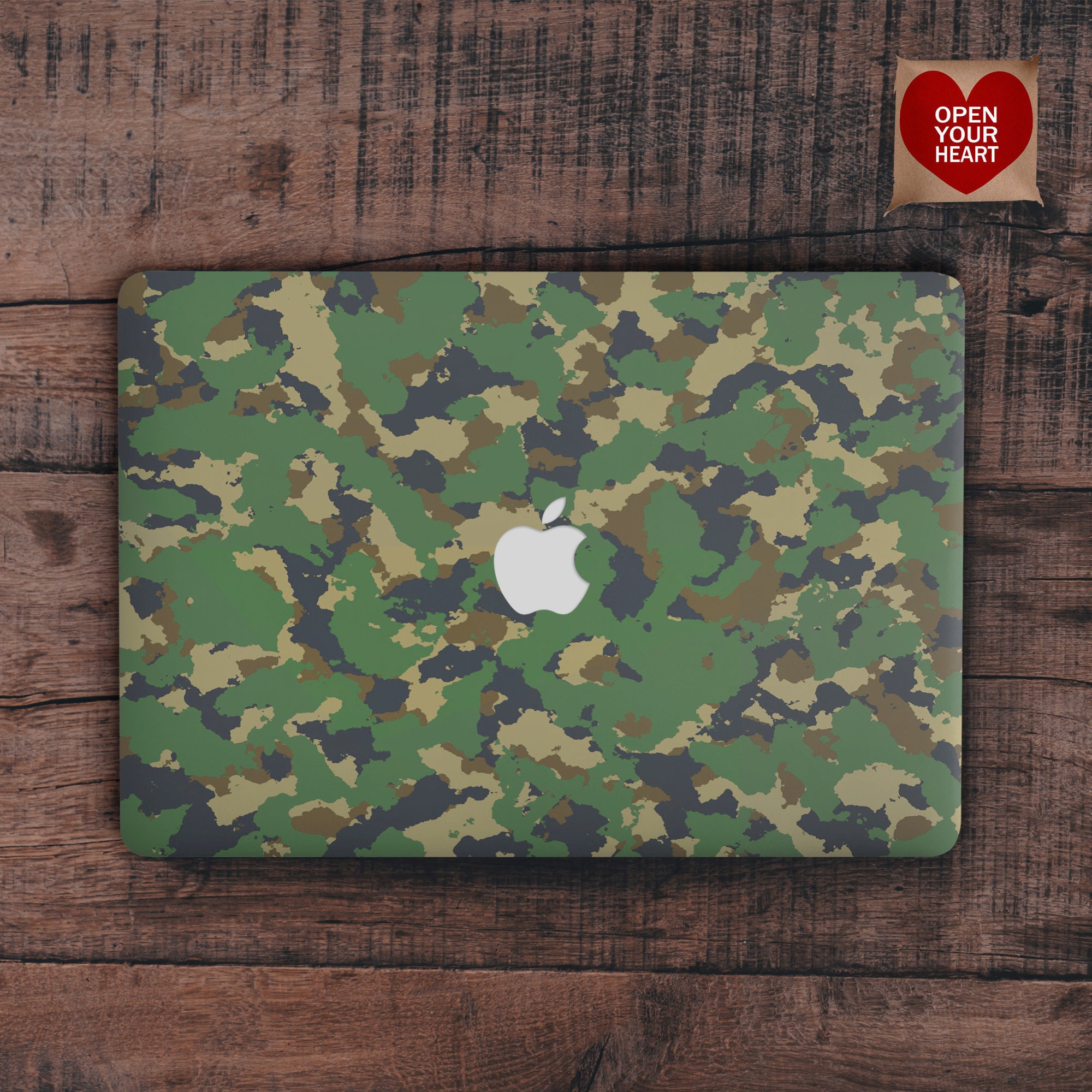 Rubberized Thin Hard Case Cover For Macbook Air Pro 12"13"15  Unique Camo Pattern