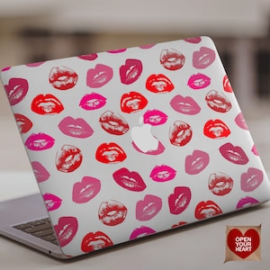 Red Lips Macbook Pro 15 2019 Case Roze Macbook Cover Kises Macbook MacBook Air 13 Case MacBook Air 11 Case Macbook pro 15 2018 Laptop cover