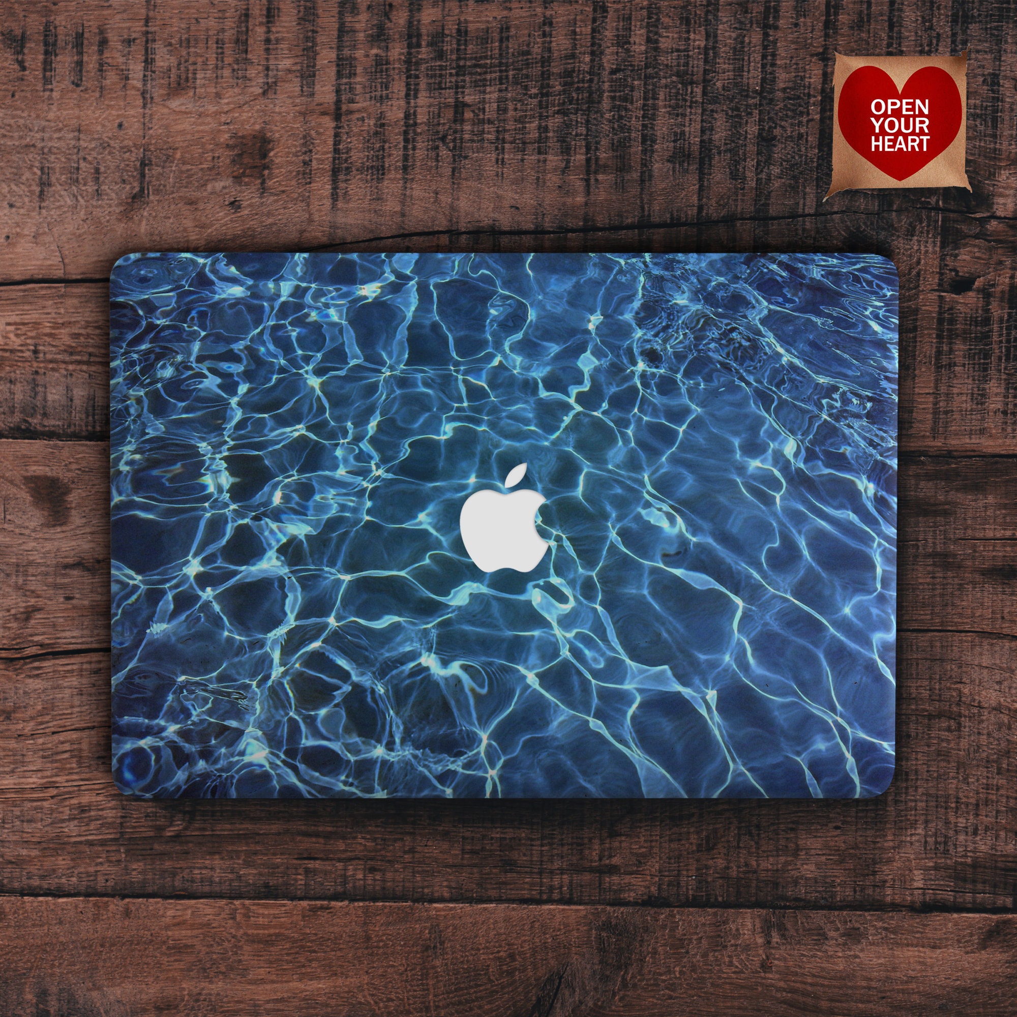 Wasser Textur MacBook Hülle ozeanblau MacBook Pro 13 16 15 Air 13 2020 MacBook Pro Retina Hard Air Hülle MacBook 12 Hülle Laptophülle A2337