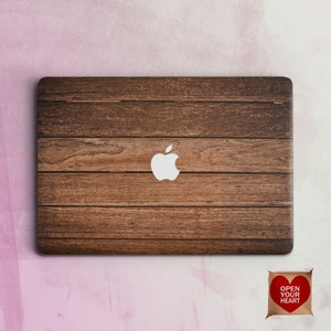 Wood Macbook Protective Case for Apple Mac Air Pro 13 15 16 Wood texture Mac book Case - Brown Mac Cover for11 12 laptopAir Hard case