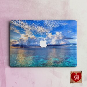 Clouds MacBook hard case MacBook Pro 13,15,16 Sea mac case Pro retina Blue Sky MacBook case Air MacBook cover Mac 11 cover macbook12 image 3