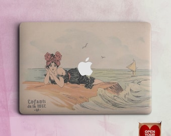 Pretty girl Macbook Air Case Sea Macbook Case Macbook Pro 13 2019 Case Macbook Pro Retina Hard Laptop Case Macbook Pro 15 Case Vintage Case