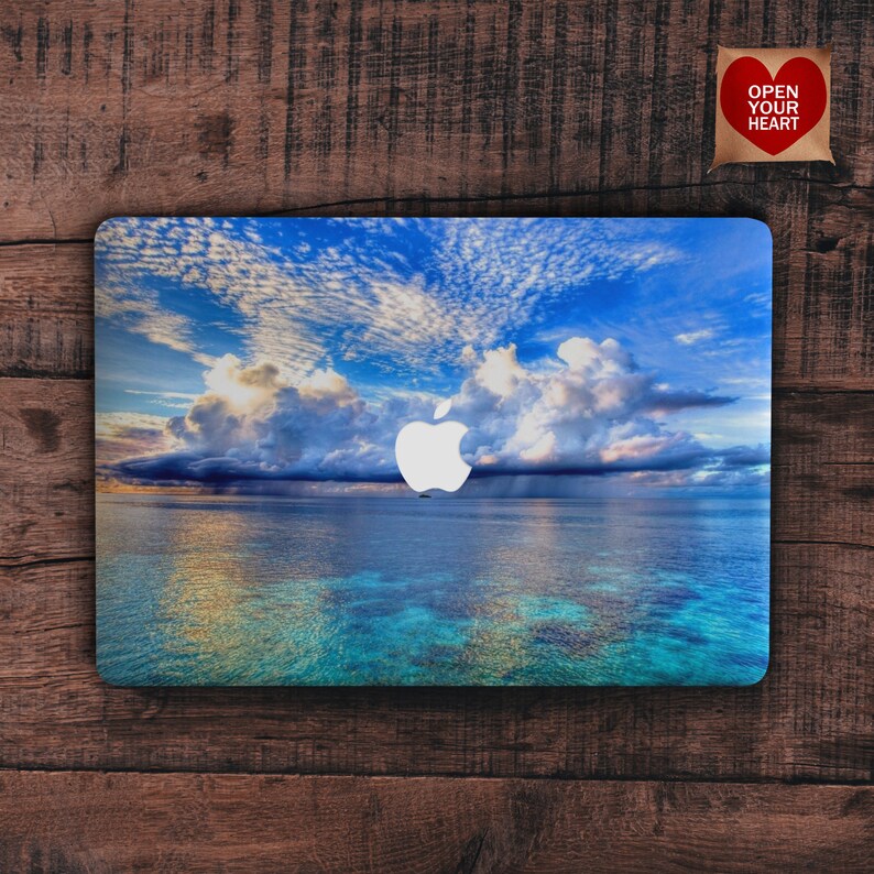 Clouds MacBook hard case MacBook Pro 13,15,16 Sea mac case Pro retina Blue Sky MacBook case Air MacBook cover Mac 11 cover macbook12 image 5