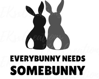 Easter SVG file Bunny SVG Easter Downloadable File Cut file for Cricut Cut file Silhouette Easter Bunny SVG Download File