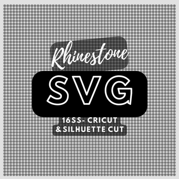 Rhinestone Template Rhinestone Cut File 16ss Cut File Rhinestone Rhinestone Sheet Cricut Cut File Silhouette Cut File Rhinestone Cut 10x10