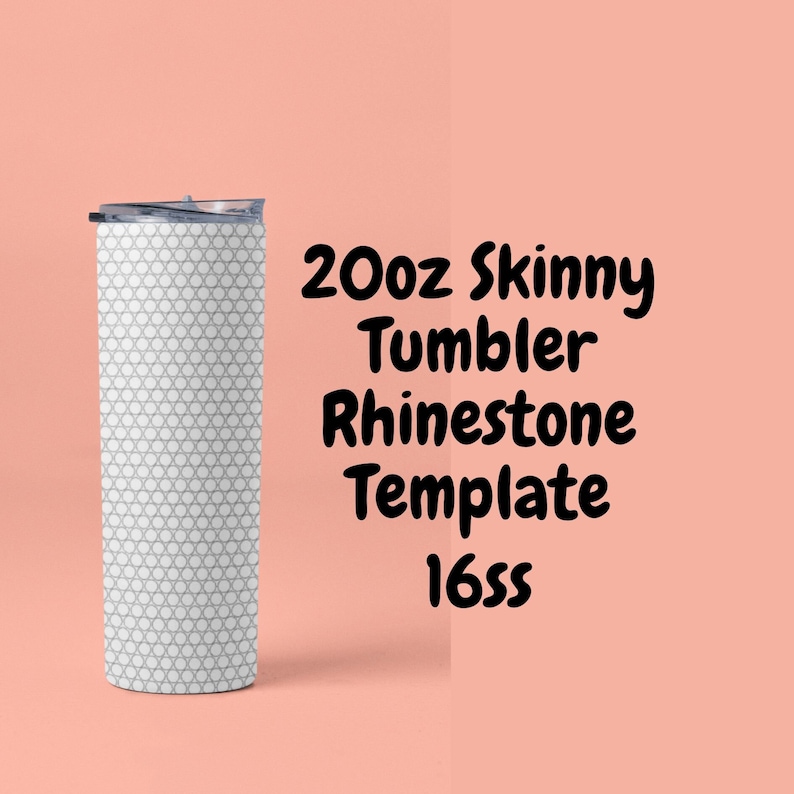 Rhinestone Template Tumbler 16ss Rhinestone Template Digital Etsy
