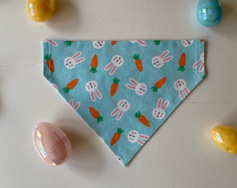 Easter Bunny Dog Bandana - Tie On or Over Collar