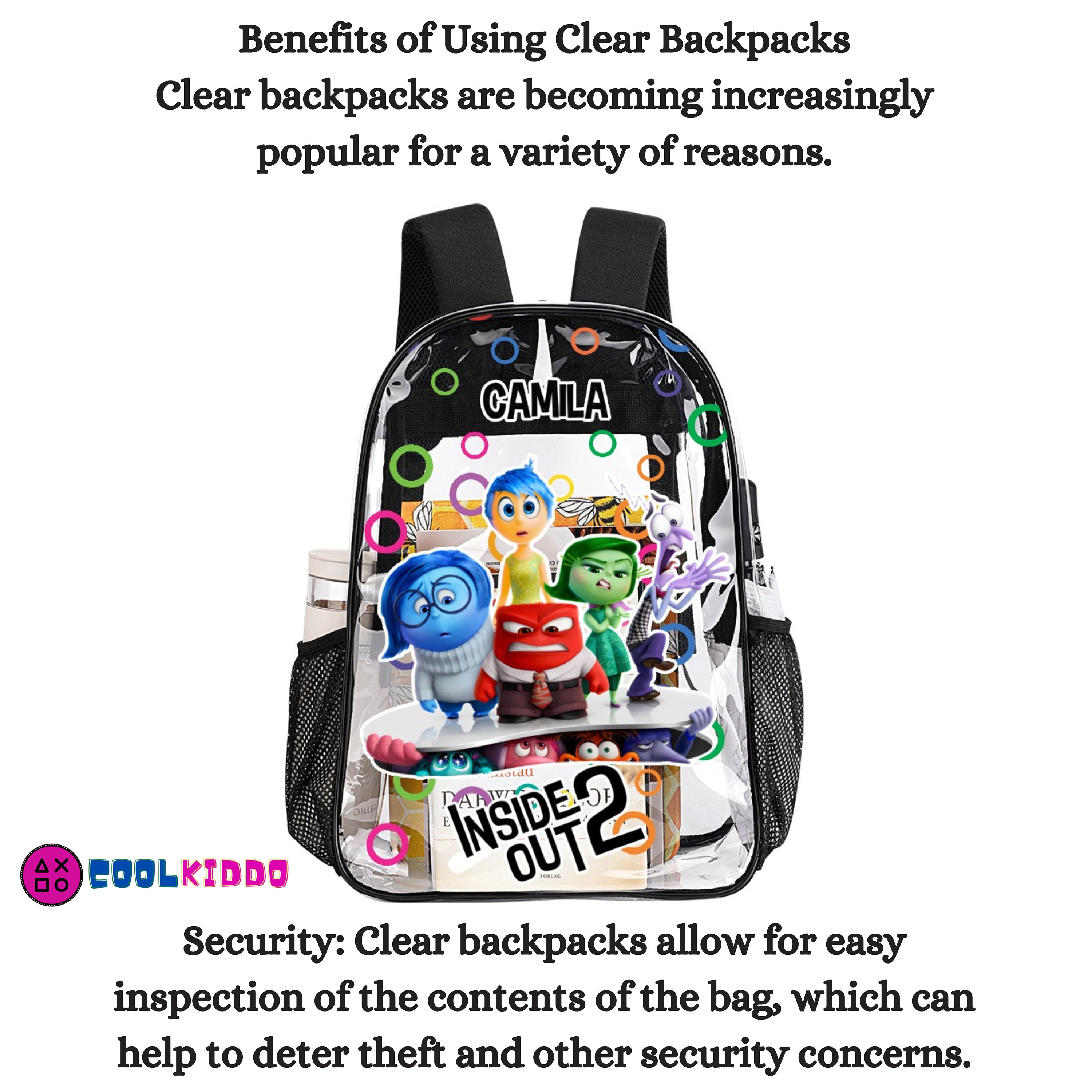 Disney clear backpack deals
