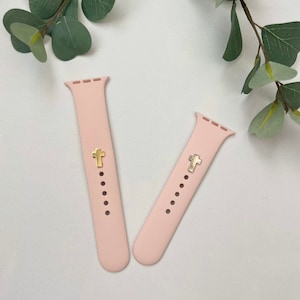 Watch Band Charm Cross, Watch Pin,  Watch Charm Button, Watch Accessories, Gift for Him, Gift for Her, Baptism Gift, Religious Gift