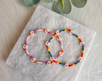 Pride Rainbow Bead Bracelet, Pride Jewelry, LGBTQ bracelet, Minimal Bracelet