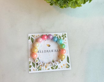 Big Sis Bracelet, Personalized Bracelet, Gift, Girls Bracelet, Baby Announcement, Big Sister Gift