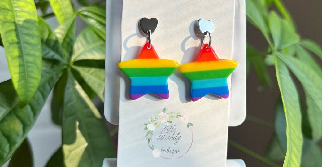 Orecchini Arcobaleno - Pride Accessori, Gioielli Colorati per Regali e Feste