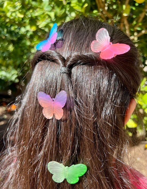 Butterfly Hair Pins, Ombre Butterfly Hair Clips, Y2K Hair