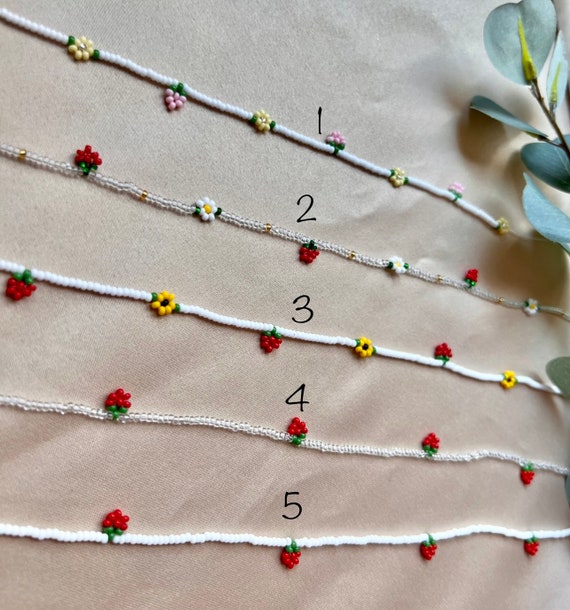 Strawberry clearance bead necklace