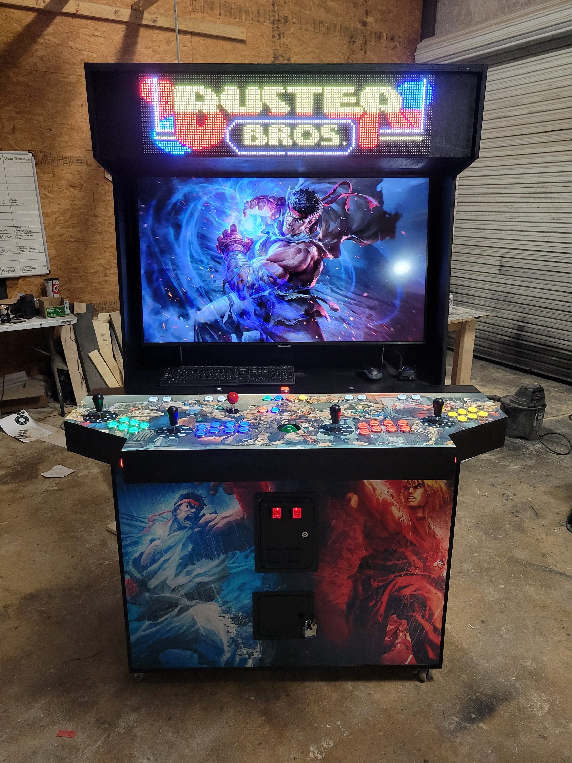 4Player 43 PINE Wood Arcade Trackball Etsy