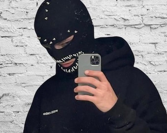 Black  balaclava mask, ski mask. bailey balaclava .custom balaclava