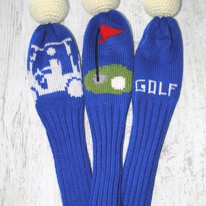 golf head covers .golf club headcover set. gift for golfers.