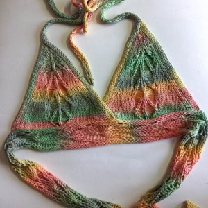 lace cotton beach halter top