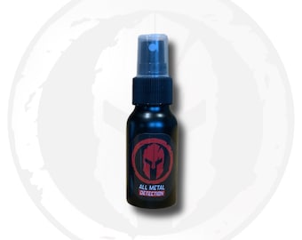 Flacon pulvérisateur de détection de métaux en aluminium. (Noir) par All Metal Detection et coinpod