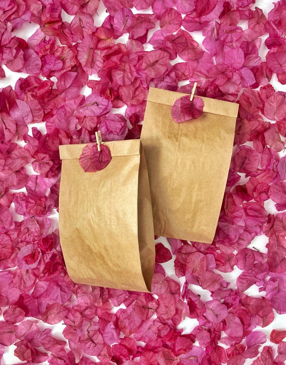 Natural Dried Bougainvillea Petals Confetti, Biodegradable Wedding Toss, Eco-Friendly Scattering