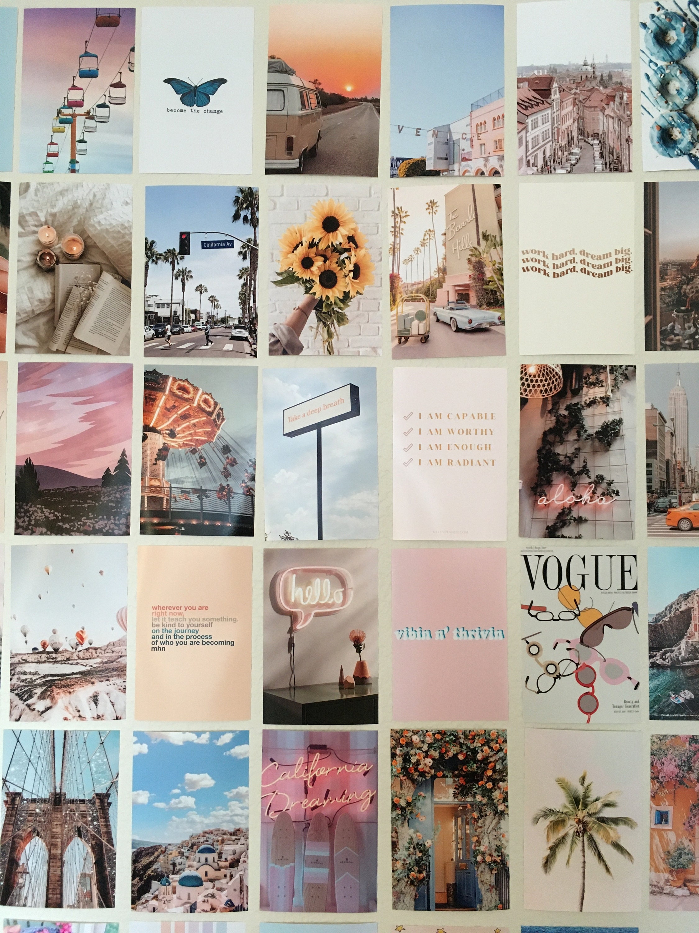 Buy Wall Collage Kit Aesthetic Pictures Room Decor For Teen Girls | My ...