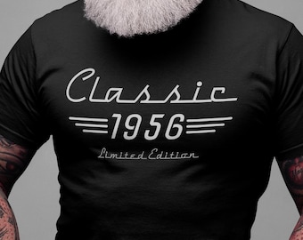 70th Birthday Car Lover Gift, Classic 1956 Retro Auto Owner Shirt, Turning 70 Tee