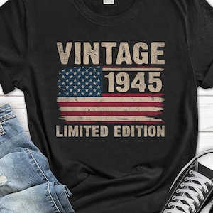 80th Birthday T-shirt for Men, 80th Birthday Shirt for Him, 80 Year Birthday Husband Dad Gift from Wife, Born 80 Years Ago Tee from Daughter