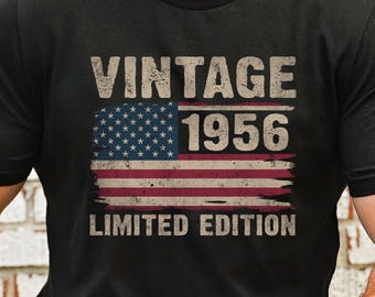 70th Birthday Gift, 1956 Bday Shirt for Him, 70 Year Birthday T-shirt