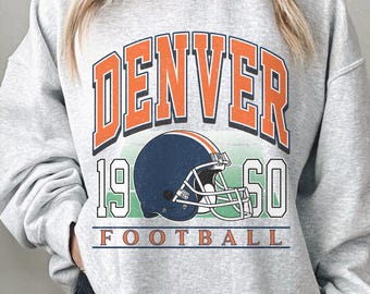 Denver Football Sweatshirt, Denver Crewneck Sweater, Sport Fan Shirt