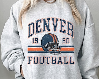 Denver Football Retro Sweatshirt, Denver Gift For Her, Denver Football Crewneck, Denver Football Gift For Women, Vintage Denver Sweater