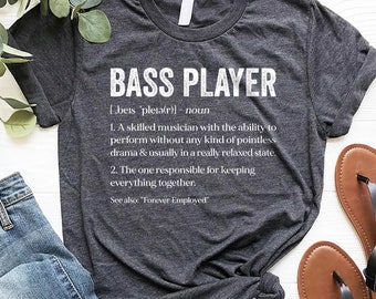 Husband Guitarist Shirt, Guitar Tee For Men, Bass Player Men's Gift, Father's Day Gifts From Wife, Funny Mom T-Shirt, Guitarist Gift For Him
