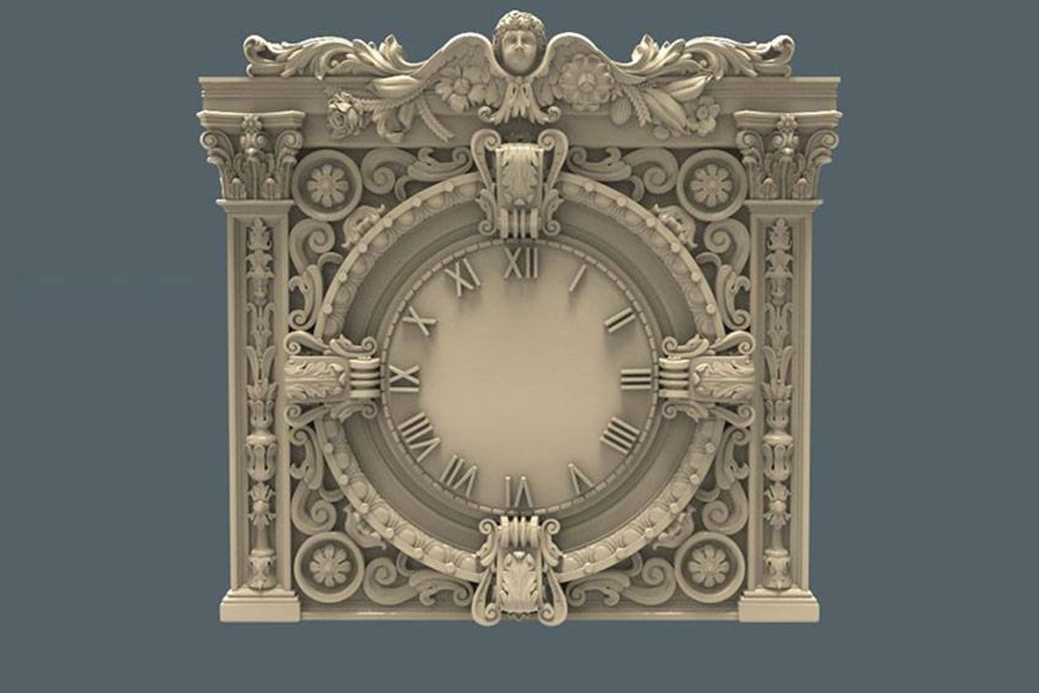 Clock samples CNC files CNC wood CNC wooden clock Etsy