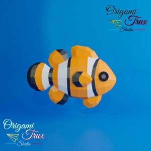 Clown Fish Papercraft Template A4